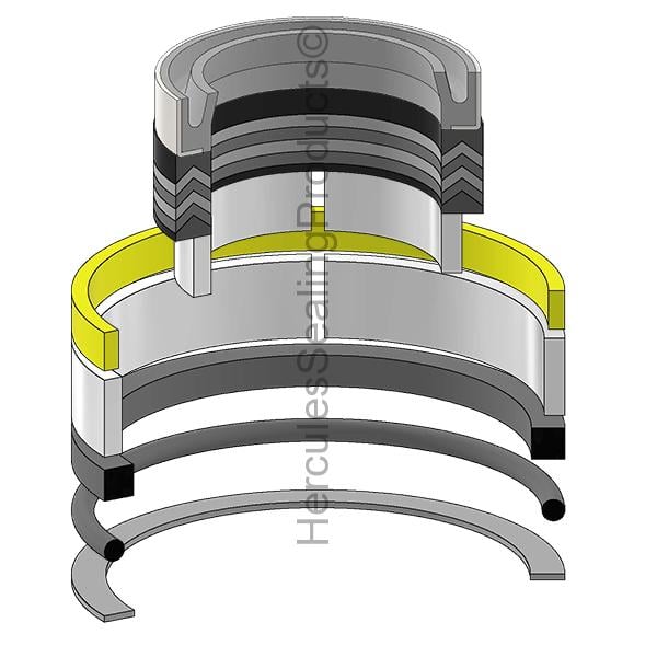 CTC-1328783 Caterpillar Hydraulic Cylinder Seal Kit 2 _ 4-1/2