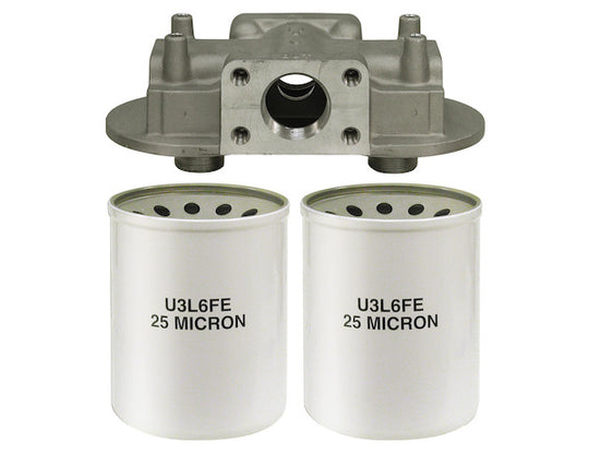 HFA41015 90 GPM Return Line Filter Assembly 1-1/2 Inch NPT/10 Micron/15 PSI Bypass
