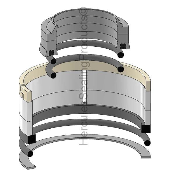 FR-1506186 Franklin Hydraulic Cylinder Seal Kit 2 _ 4