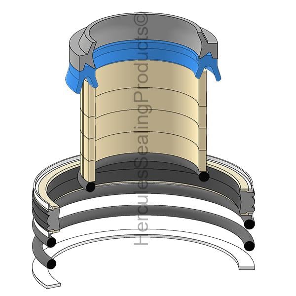  GENIE-130917 GENIE Hydraulic Seal Kit, Rod 40.000 x Bore 90.000 