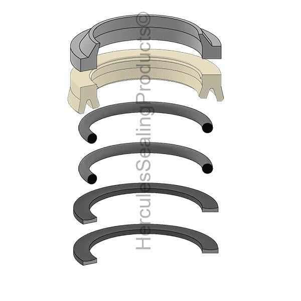  HANNA-706-00046-301 3" Hanna Hydraulic Seal Kit 