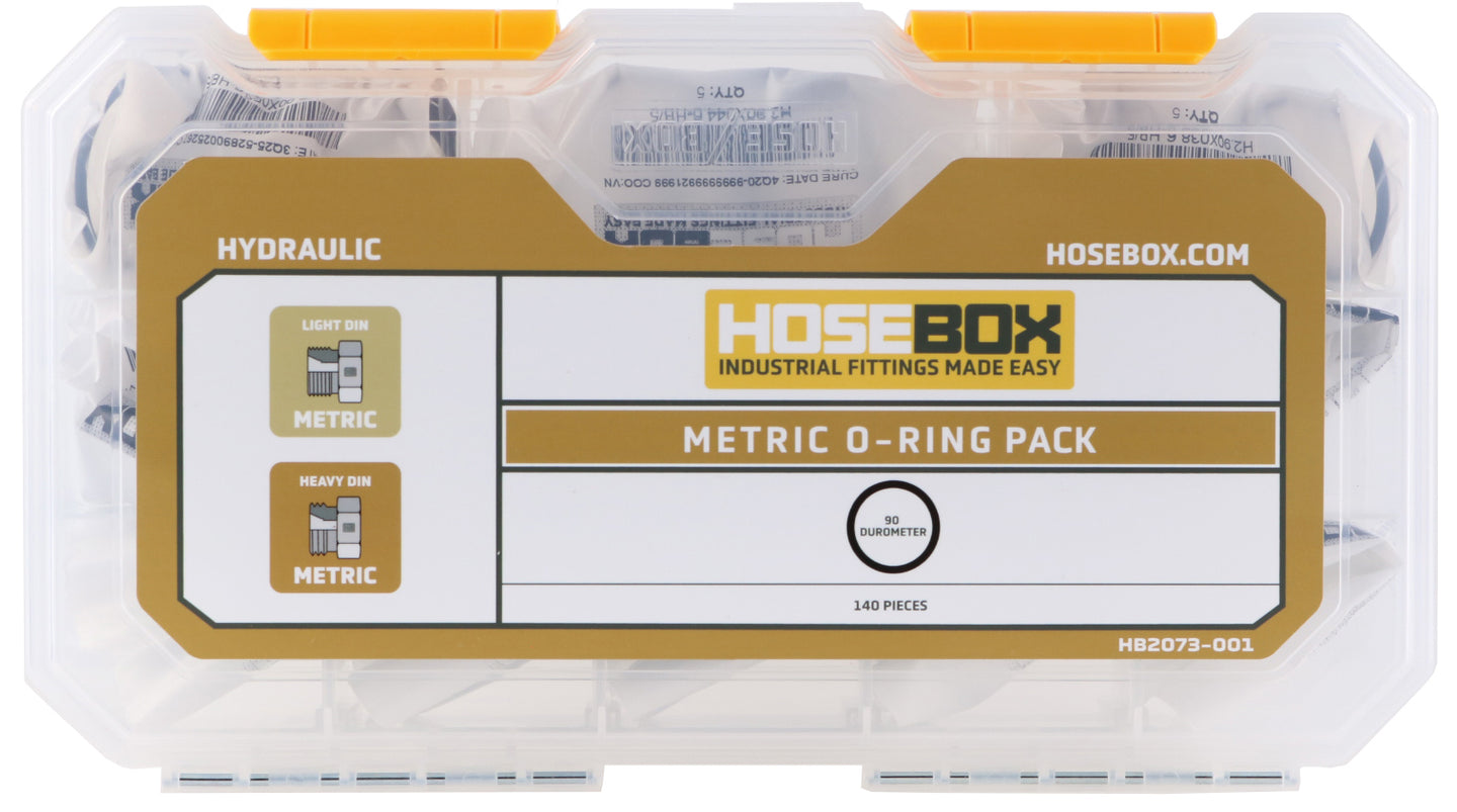 HB2073-001 HoseBox Metric O-Ring Fittings Pack 