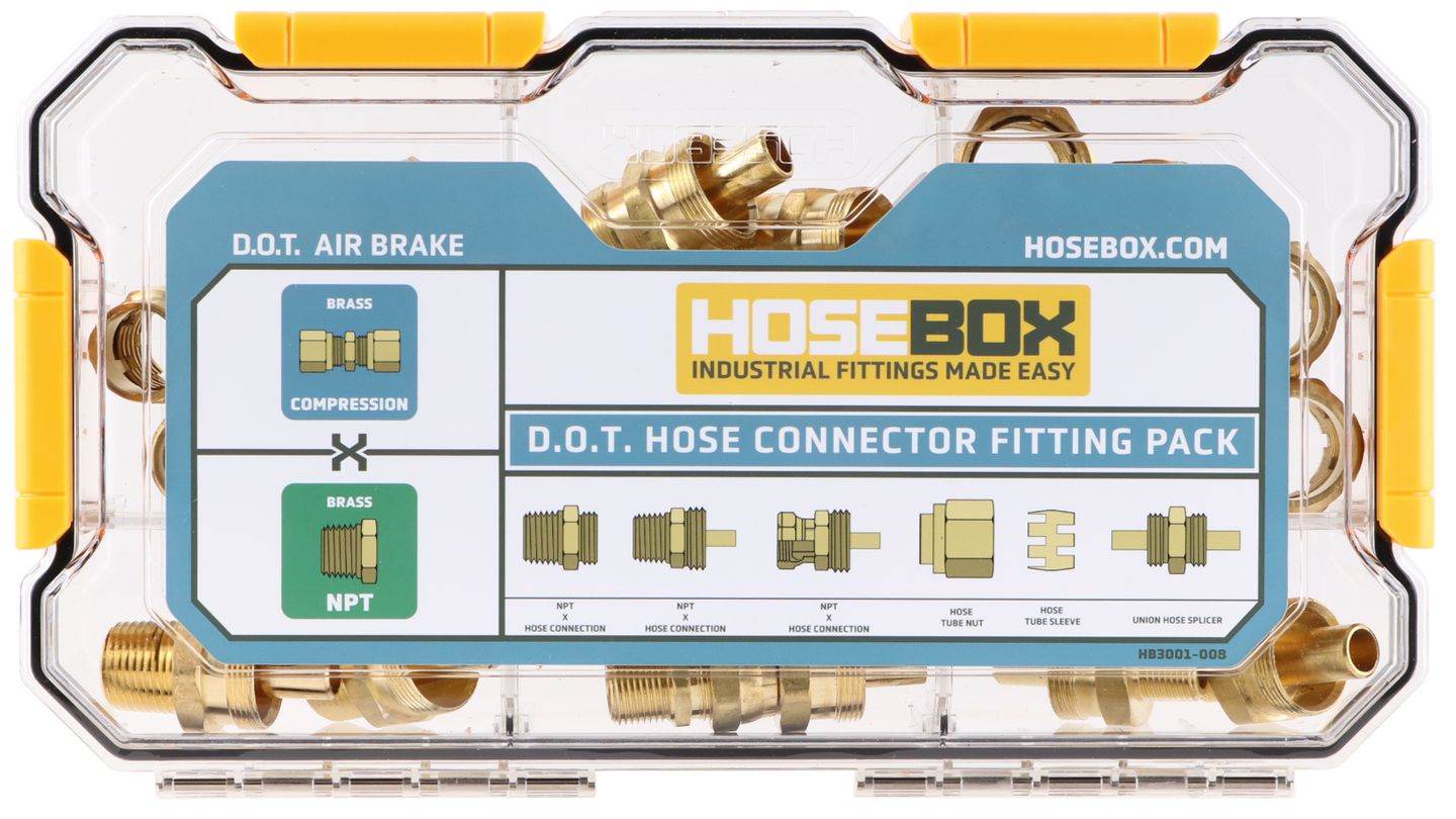 HB3001-008 HoseBox D.O.T. Hose Connection Fitting Pack 