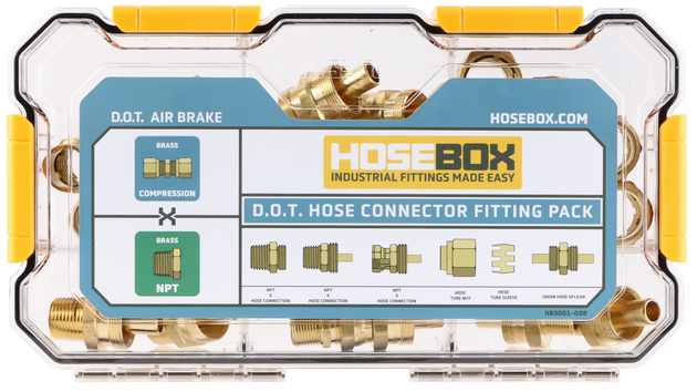 HB3001-008 HoseBox D.O.T. Hose Connection Fitting Pack 
