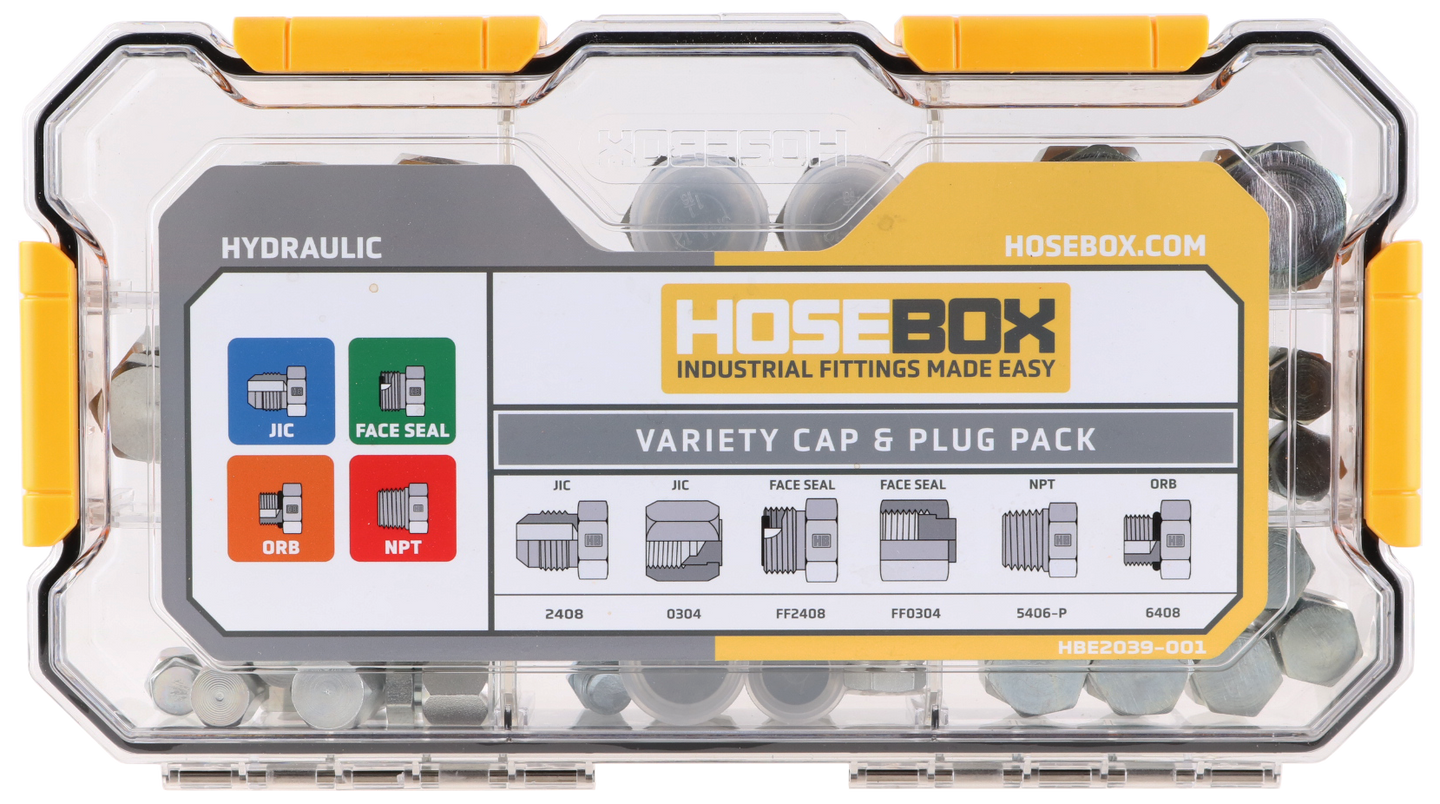 HBE2039-001 HoseBox Variety Cap & Plug Fittings Pack 