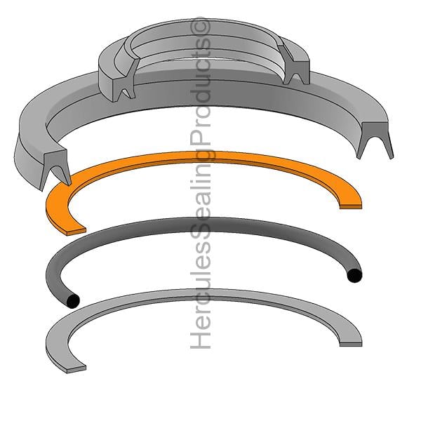 HSKN5-660-11 Hydro-Line Hydraulic Rod Seal Kit 1-3/8 _ 2.5&UP