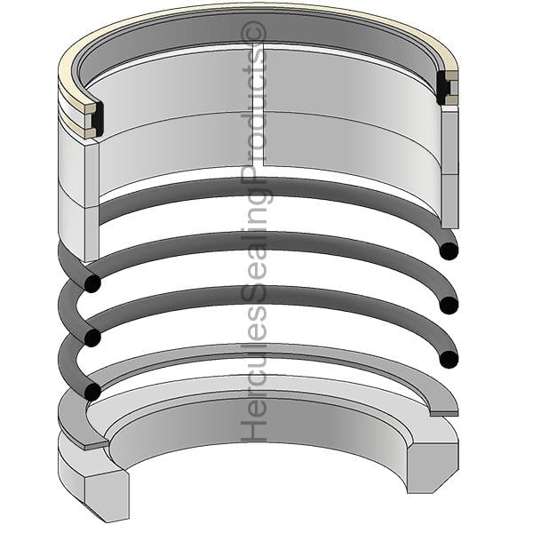 JD-AH137687 John Deere Hydraulic Piston Seal Kit 100 mm