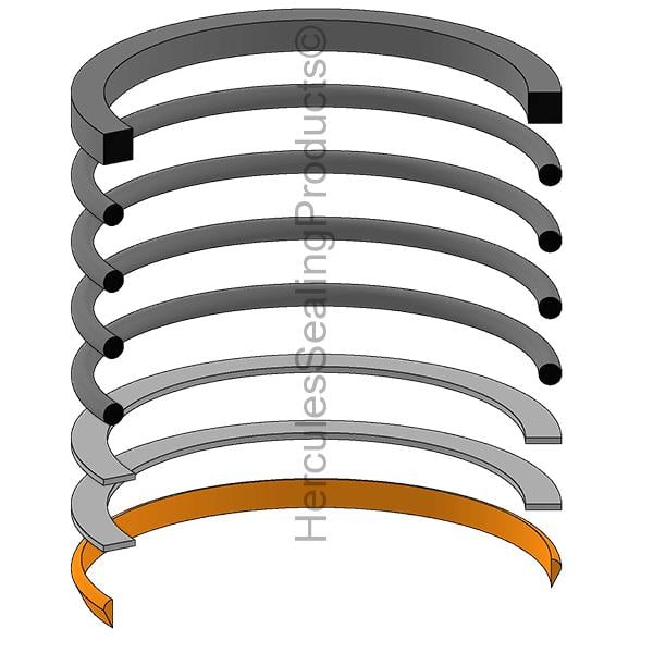JD-AH212088 John Deere Hydraulic Piston Seal Kit