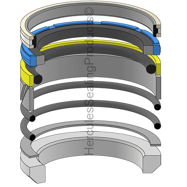 JD-AHC17687 John Deere Hydraulic Piston Seal Kit
