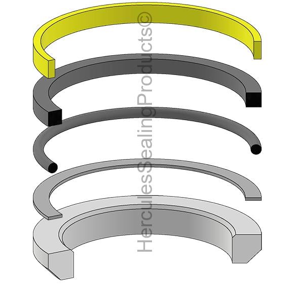 JD-RE37003 John Deere Hydraulic Piston Seal Kit 80 mm