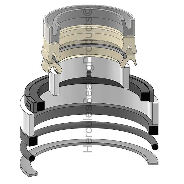 JIC-1542923C2 Case Hydraulic Cylinder Seal Kit 2.500 _ 3.500