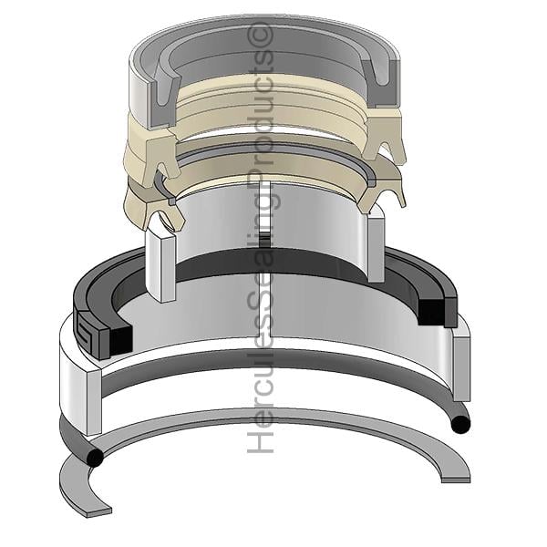 JIC-1543256C1 Case Hydraulic Cylinder Seal Kit 1-1/2 _ 3