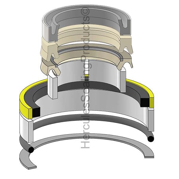 JIC-1543267C1 Case Hydraulic Cylinder Seal Kit 1-3/4 _ 3