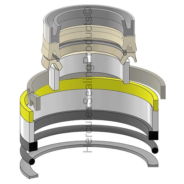 JIC-182218A1 Case Hydraulic Cylinder Seal Kit 2-1/4 _ 4-1/2