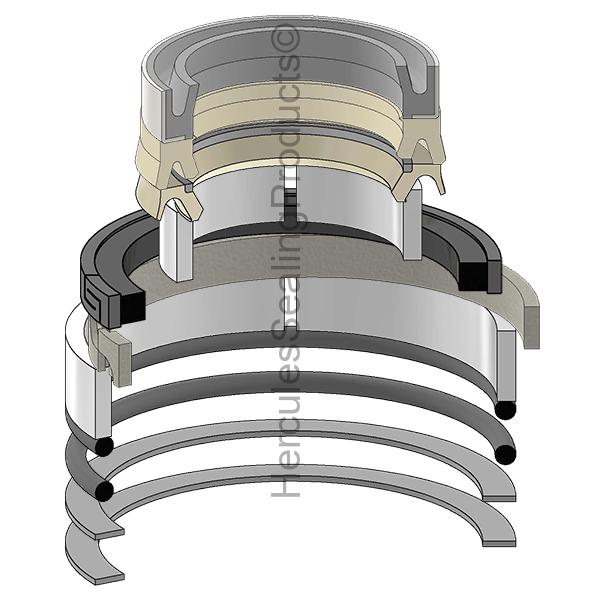 JIC-191747A1 Case Hydraulic Cylinder Seal Kit 2 _ 3-3/4