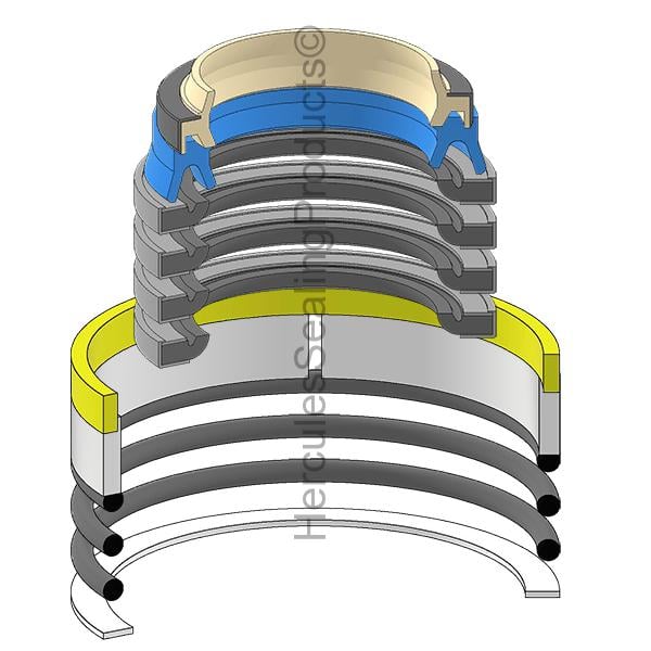 KOM-707-98-12450 Komatsu Hydraulic Cylinder Seal Kit 35 _ 70