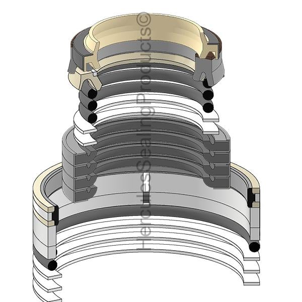KOM-707-98-47710 Komatsu Hydraulic Cylinder Seal Kit 90.00 _ 130.00
