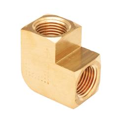 100-4 90 deg Pipe Elbow, 1/4 in FIP x 1/4 in FIP, Brass