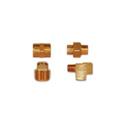 23325X2 SAE Pattern Hex Nipple, 1/8 in MPT x 1/8 in MPT, 0.97 in, Brass