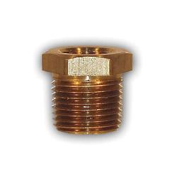 23232X4 Hex Bushing, 3/4 in MPT x 1/4 in FPT, Brass