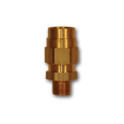 HE68-86 Adapter, 1/2 in Hose x 3/8 in MPT, Brass