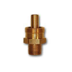 HE68B-86 Adapter Body, 1/2 in Hose x 3/8 in MPT, Brass