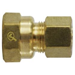 LF66-612 Coupling, 3/8 in Compression x 3/4 in FIP, Brass