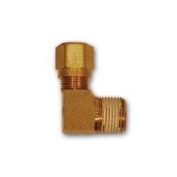 NT69-84VS 90 deg Elbow with RTS, 1/2 in Tube OD x 1/4 in MNPTF, Brass