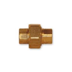 104-4 Pipe Union, 1/4 in FIP x 1/4 in FIP, 1.31 in, Brass