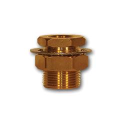 207ACBH-4 Bulkhead Anchor/Frame Coupling, 1/4 in FIP x 1/4 in FIP, 1-1/2 in, Brass