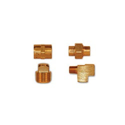 23325X2X1 Reducing Hex Nipple, 1/8 in NPTF x 1/16 in NPTF, Brass