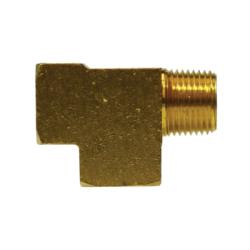 23750X8 Street Tee, 1/2 in FPT x 1/2 in FPT x 1/2 in MPT, Brass