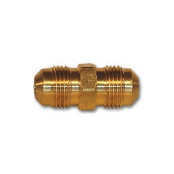 42BH-6 Bulkhead Union, 3/8 in Flared x 3/8 in Flared, Brass