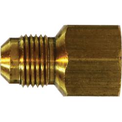 46-54 Adapter, 5/16 in SAE 45 deg Male Flared x 1/4 in FPT, Brass