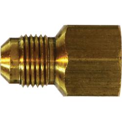 46-66 Light Pattern Adapter, 3/8 in SAE 45 deg Male Flared x 3/8 in FPT, Brass
