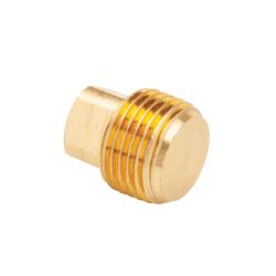 LF109SD-8 Square Head Solid Plug, 1/2 in MPT, 1.07 in, Brass