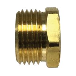 LF110GH-124 Rigid Adapter, 3/4 in MGH x 1/4 in FPT, Brass