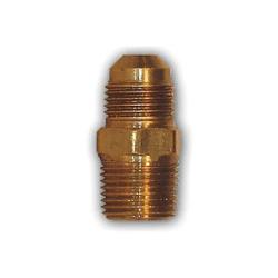 LF48-86 Half Union Adapter, 1/2 in Male Flared x 3/8 in MIP, Brass