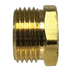 LF74GH Rigid Adapter, 3/4 in MHT x 1/4 in FPT, Brass