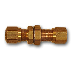 NT62BH-10 Bulkhead Union, 5/8 in 5/8 in, Brass