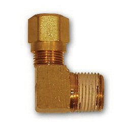 NT69-64VS 90 deg Elbow, 3/8 in Tube OD x 1/4 in MNPTF, Brass