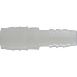33407W Reducing Splicer, 1/2 in Hose Barbed x 1/4 in Hose Barbed, Nylon