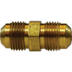 04097-04 Extra Heavy Union, 1/4 in SAE 45 deg Flared x 1/4 in SAE 45 deg Flared, Brass