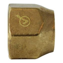 704018-08 Short Forged Nut, 1/2-in Female SAE Flared, Brass
