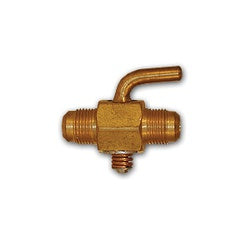 1010SAE Shut-Off Cock, 5/8 x 5/8 in Nominal Pipe, Flared x Flared, Brass Body