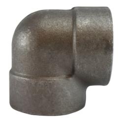 101107 90 deg Elbow, 1-1/2 in FPT x 1-1/2 in FPT, Steel, 3000 lb