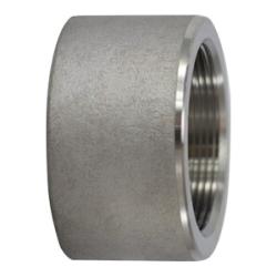 103780 Half Coupling, 3 in FPT x 3 in Socket Weld, Stainless Steel, 3000 lb