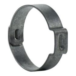 1050009 1-Ear Hose Clamp, 11/16 in Nominal, 0.594 in Minimum Clamp Diameter, Carbon Steel