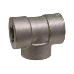105258 Pipe Tee, 2 in FPT x 2 in FPT x 2 in FPT, Stainless Steel, 3000 lb