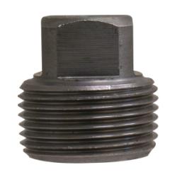 107681 Square Head Plug, 4 in MPT, Steel